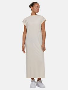 stilvolles Urban Classics Damen Kleid 140 g/m² mit Baumwolle Ecru-Weiß