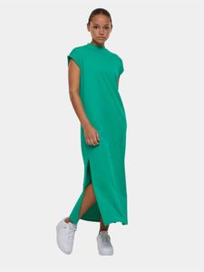 leichtes Urban Classics Damen Kleid 140 g/m² mit Baumwolle Grün
