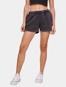 lässige Urban Classics Damen Shorts Kordelzug Taschen 360 g/m² mit Baumwolle Schwarz
