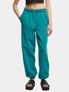 bequeme Urban Classics Damen Hose Kordelzug Taschen 360 g/m² mit Baumwolle Türkis