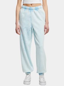 moderne URBAN CLASSICS Damen Hose Kordelzug Taschen 360 g/m² mit Baumwolle Hell-Blau
