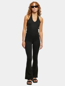 leichtes Urban Classics Damen Kleid Stretch Slim Fit 270 g/m² mit Baumwolle Schwarz