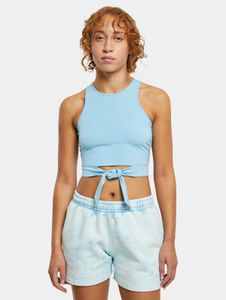 lässiges Urban Classics Damen T-Shirt Stretch Slim Fit 180 g/m² mit Baumwolle Hell-Blau