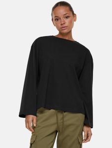 weiches Urban Classics Damen Sweatshirt Oversize 220 g/m² mit Baumwolle Schwarz