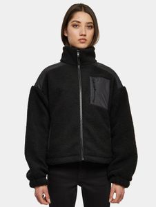 funktionale Urban Classics Damen Jacke Fleece 330 g/m² Schwarz