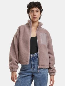 schlichte Urban Classics Damen Jacke Fleece 330 g/m² Alt-Rosa