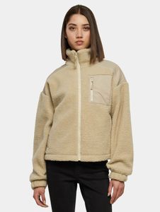 schlichte Urban Classics Damen Jacke Fleece 330 g/m² Beige