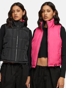 lässige Urban Classics Damen Jacke 139 g/m² Schwarz/Pink