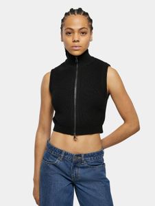 lässige Urban Classics Damen Jacke Reißverschluss 7 g/m² Schwarz