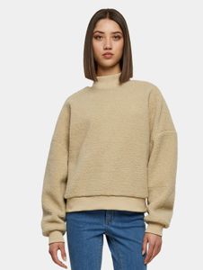 Casual Urban Classics women's sweatshirt with ribbed cuffs, oversize, 330 g/m², beige