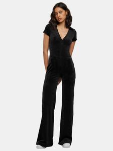 leichtes Urban Classics Damen Kleid Stretch Reißverschluss Slim Fit Schwarz