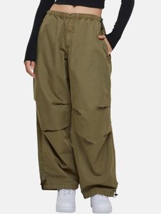 moderne Urban Classics Damen Jeans 280 g/m² mit Baumwolle Oliv-Grün