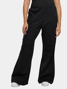 Pantalones versátiles de Urban Classics para mujer con cordón ajustable y bolsillos, algodón de 300 g/m², color negro.