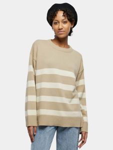 weiches Urban Classics Damen Sweatshirt Oversize 7 g/m² mit Baumwolle Beige