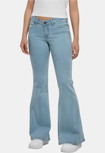 bequeme Urban Classics Damen Jeans Stretch Taschen Slim Fit mit Baumwolle Blau