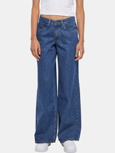 lässige Urban Classics Damen Jeans Reißverschluss Taschen mit Baumwolle Blau
