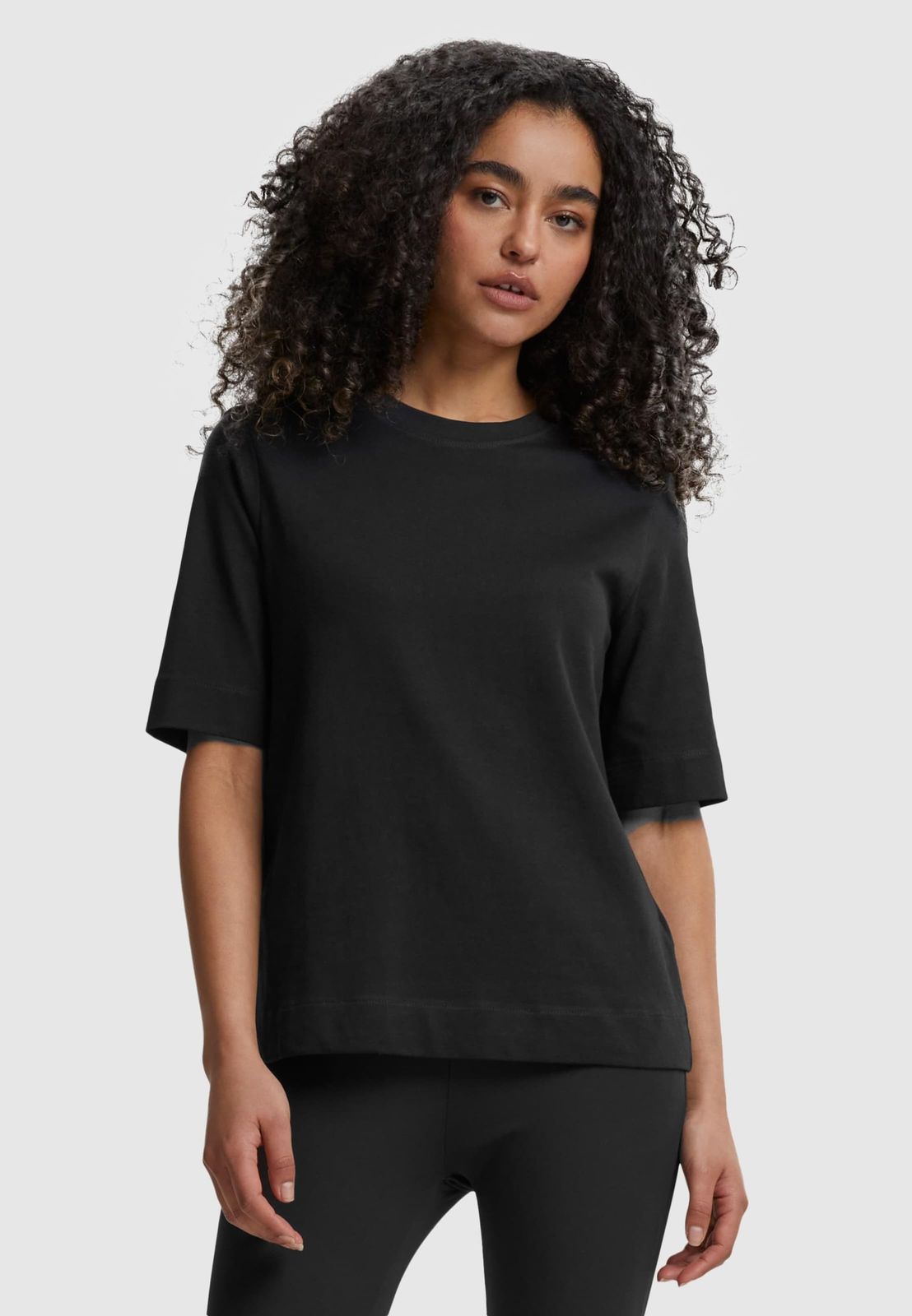 Urban Classics Damen T-Shirt aus Baumwolle Schwarz