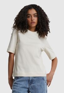 sportliches Urban Classics Damen T-Shirt 240 g/m² mit Baumwolle Ecru-Weiß