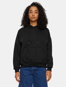 weicher Urban Classics Damen Hoodie Kordelzug Kapuze 500 g/m² mit Baumwolle Schwarz