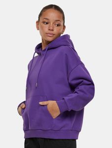 weicher Urban Classics Damen Hoodie Kordelzug Kapuze 500 g/m² mit Baumwolle Violett