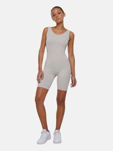 leichtes Urban Classics Damen Kleid Stretch 180 g/m² mit Baumwolle Grau