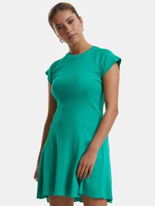 modisches Urban Classics Damen Kleid Stretch 220 g/m² mit Baumwolle Grün