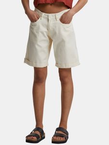 sommerliche Urban Classics Damen Shorts 260 g/m² mit Baumwolle Ecru-Weiß