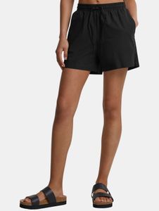 bequeme Urban Classics Damen Shorts Kordelzug Taschen 105 g/m² mit Baumwolle Schwarz