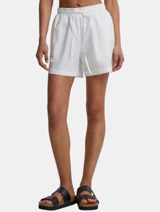 leichte Urban Classics Damen Shorts Kordelzug Taschen 105 g/m² mit Baumwolle Weiß