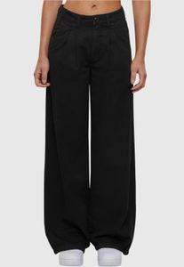 moderne Urban Classics Damen Jeans Mirror-Look 260 g/m² mit Baumwolle Schwarz