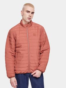 lässige Urban Classics Herren Jacke Reißverschluss Taschen 78 g/m² Terracotta-Orange