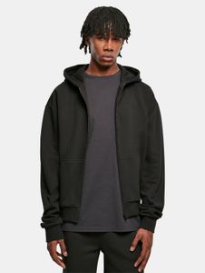 bequemer Urban Classics Herren Hoodie Reißverschluss Taschen 460 g/m² mit Baumwolle Schwarz