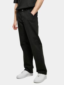 stylische Urban Classics Herren Jeans Reißverschluss Taschen 350 g/m² mit Baumwolle Schwarz