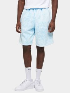 Pantalones cortos de hombre Summer Urban Classics con cordón ajustable y bolsillos, algodón de 360 g/m², azul claro.
