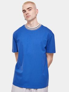 sportliches Urban Classics Herren T-Shirt Oversize 220 g/m² mit Baumwolle Blau