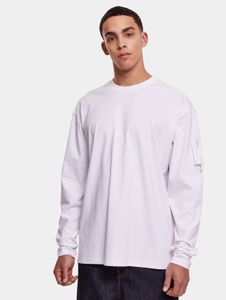 modernes Urban Classics Herren Sweatshirt Reißverschluss Oversize 220 g/m² mit Baumwolle Weiß