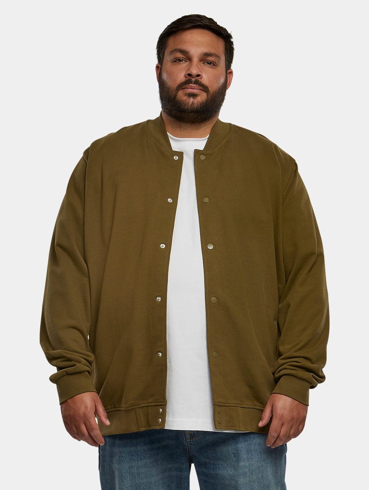Urban Classics Herren Jacke Khaki Oversize Baumwolle
