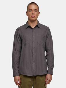 lässiges URBAN CLASSICS Herren Polo-Shirt Kordelzug Taschen 120 g/m² mit Baumwolle Grau
