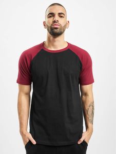 modernes Urban Classics Herren T-Shirt 140 g/m² mit Baumwolle Schwarz/Rot
