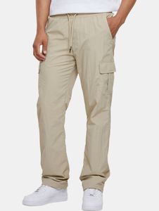 stylische URBAN CLASSICS Herren Jeans Straight Fit Kordelzug Taschen Beige