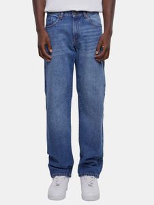 lässige URBAN CLASSICS Herren Jeans Straight Fit mit Baumwolle Blau