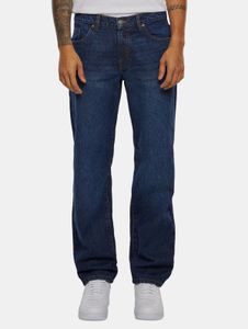 moderne URBAN CLASSICS Herren Jeans Straight Fit Kapuze mit Baumwolle Blau