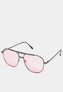 Occhiali da sole da uomo Urban Classics grigio/rosa accattivanti