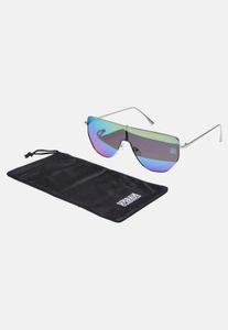 modische Urban Classics Unisex Sonnenbrille Kordelzug Silber
