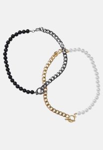 vielseitiges Urban Classics Unisex Kette Ketten-Detail Schwarz/Gold/Silber