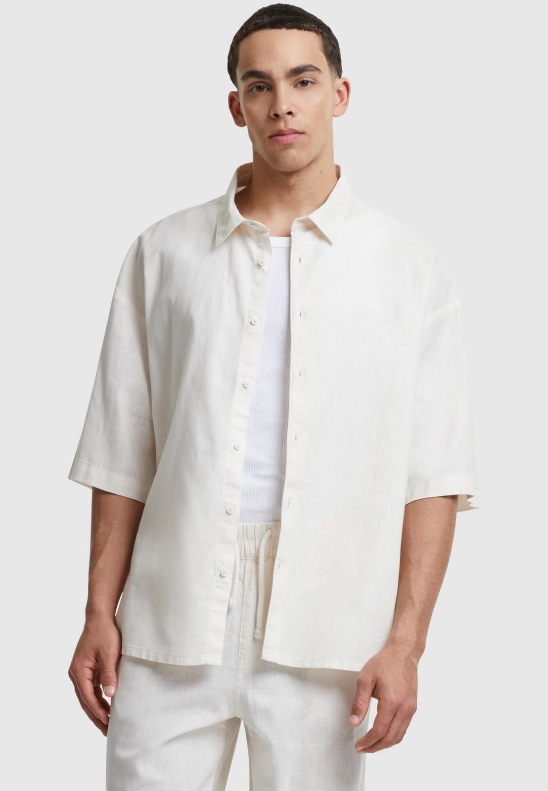 Urban Classics Herren Polo-Shirt 180 g/m² Ecru-Weiß