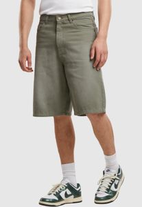 Lightweight Urban Classics men's shorts, denim with cotton, green