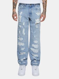 bequeme Urban Classics Herren Jeans Straight Fit mit Baumwolle Blau