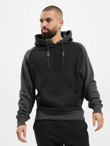 lässiger Urban Classics Herren Hoodie 300 g/m² mit Baumwolle Schwarz/Grau