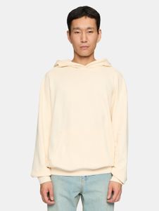 lässiger Urban Classics Herren Hoodie Rippbündchen Kapuze 280 g/m² mit Baumwolle Ecru-Weiß